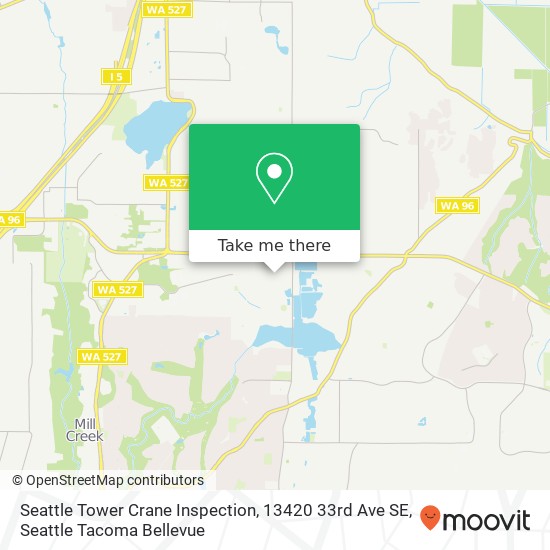 Seattle Tower Crane Inspection, 13420 33rd Ave SE map