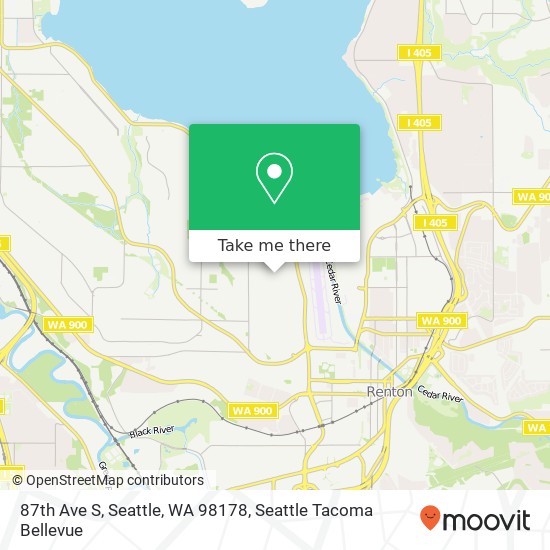 Mapa de 87th Ave S, Seattle, WA 98178