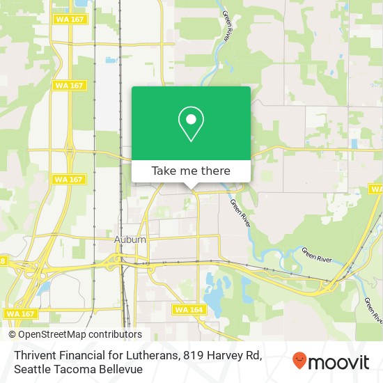 Mapa de Thrivent Financial for Lutherans, 819 Harvey Rd