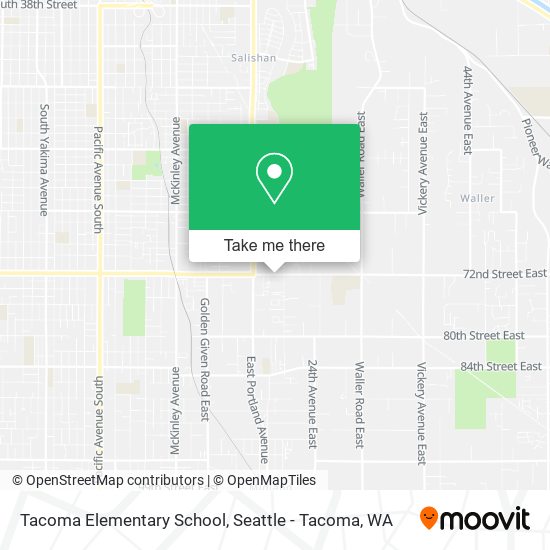Tacoma Elementary School map