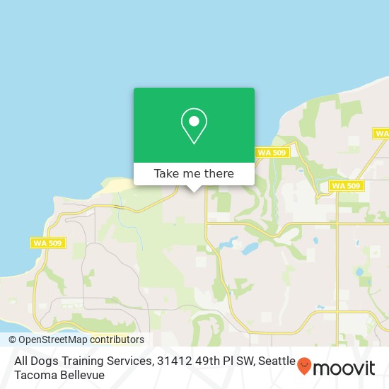 Mapa de All Dogs Training Services, 31412 49th Pl SW