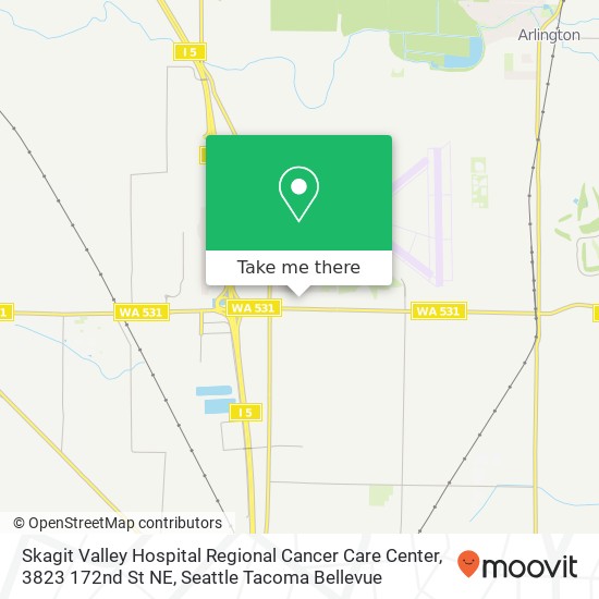 Mapa de Skagit Valley Hospital Regional Cancer Care Center, 3823 172nd St NE