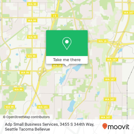 Mapa de Adp Small Business Services, 3455 S 344th Way