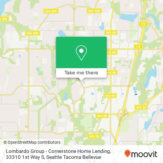 Lombardo Group - Cornerstone Home Lending, 33310 1st Way S map
