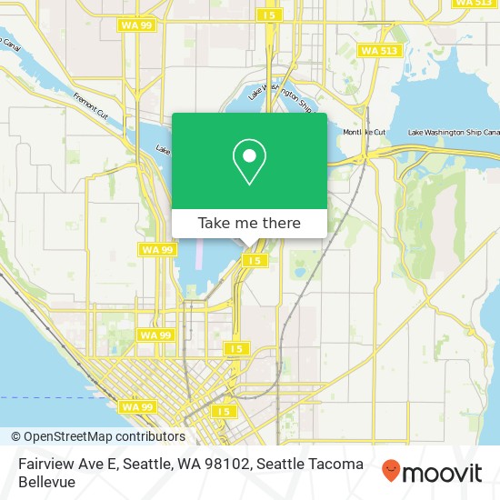 Fairview Ave E, Seattle, WA 98102 map