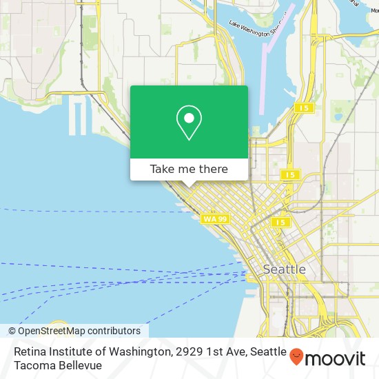 Mapa de Retina Institute of Washington, 2929 1st Ave