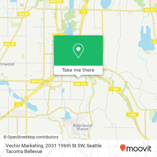 Vector Marketing, 2031 196th St SW map