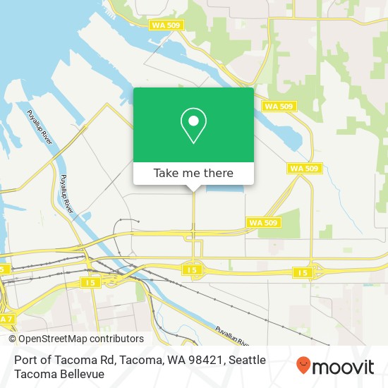 Mapa de Port of Tacoma Rd, Tacoma, WA 98421