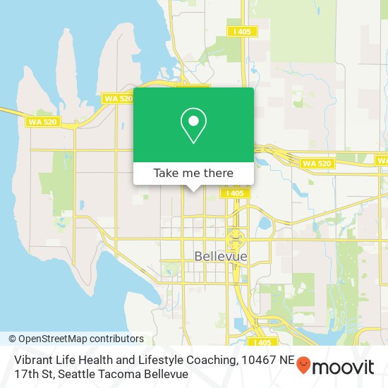 Mapa de Vibrant Life Health and Lifestyle Coaching, 10467 NE 17th St