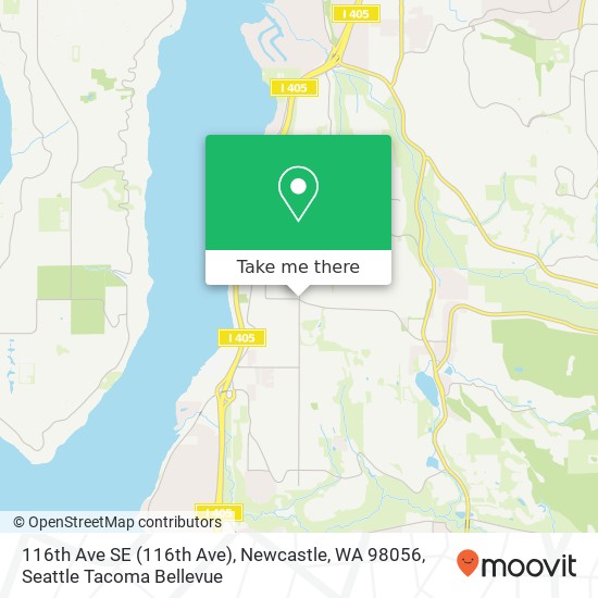 116th Ave SE (116th Ave), Newcastle, WA 98056 map