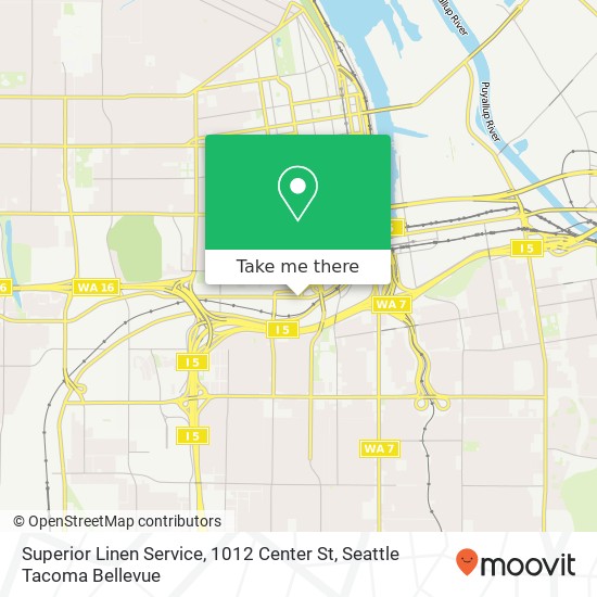 Mapa de Superior Linen Service, 1012 Center St