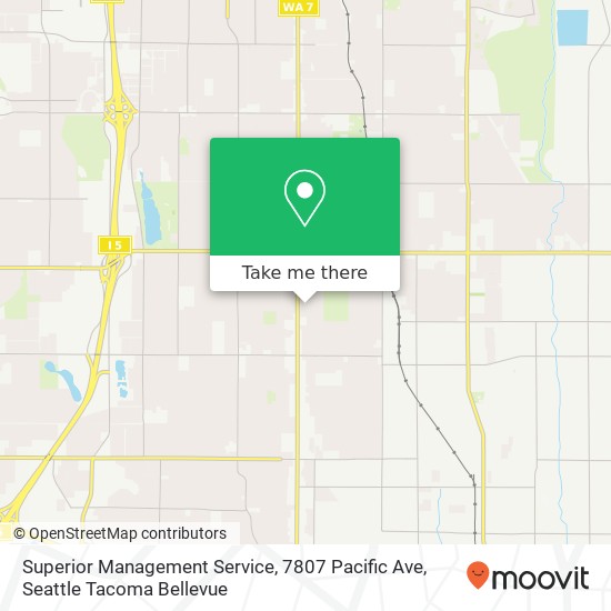 Mapa de Superior Management Service, 7807 Pacific Ave