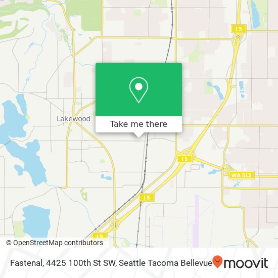 Mapa de Fastenal, 4425 100th St SW
