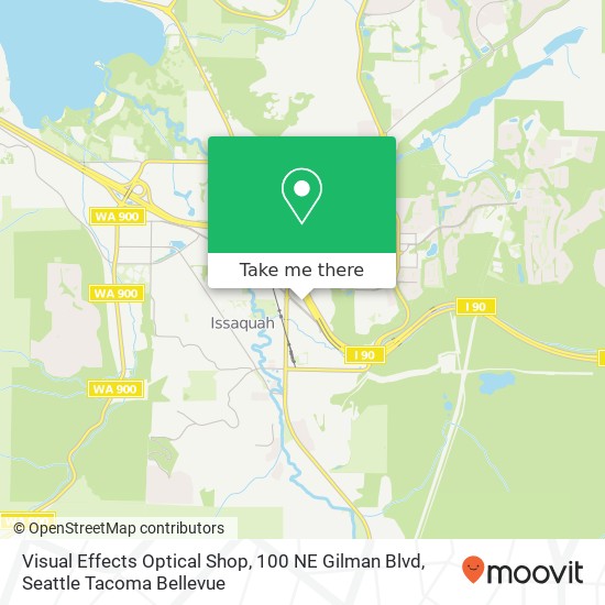 Visual Effects Optical Shop, 100 NE Gilman Blvd map