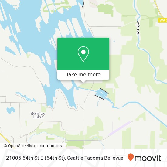 Mapa de 21005 64th St E (64th St), Bonney Lake, WA 98391