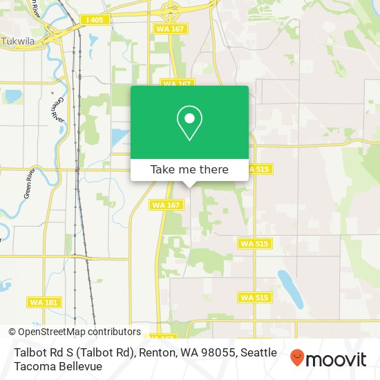 Talbot Rd S (Talbot Rd), Renton, WA 98055 map