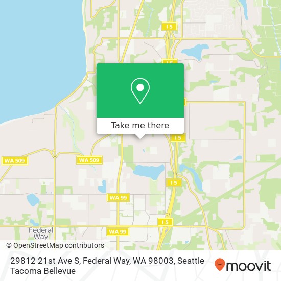 Mapa de 29812 21st Ave S, Federal Way, WA 98003