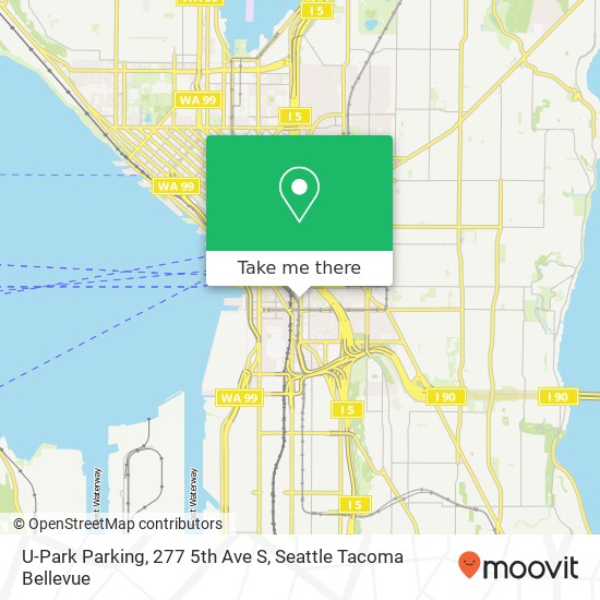 U-Park Parking, 277 5th Ave S map