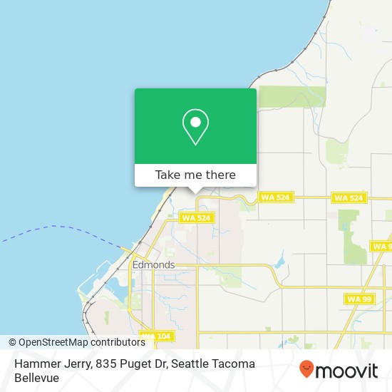 Mapa de Hammer Jerry, 835 Puget Dr