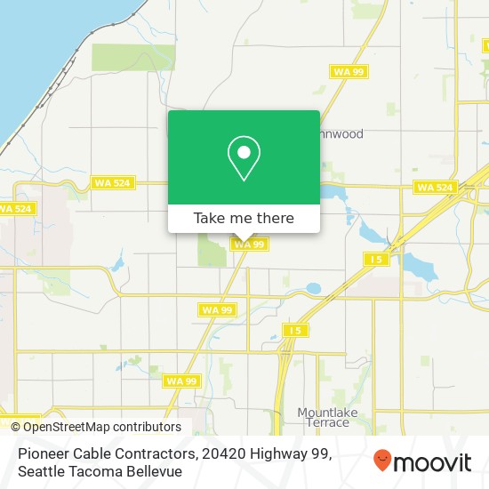 Pioneer Cable Contractors, 20420 Highway 99 map