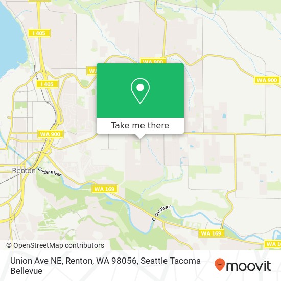 Union Ave NE, Renton, WA 98056 map