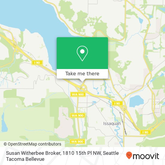 Susan Witherbee Broker, 1810 15th Pl NW map