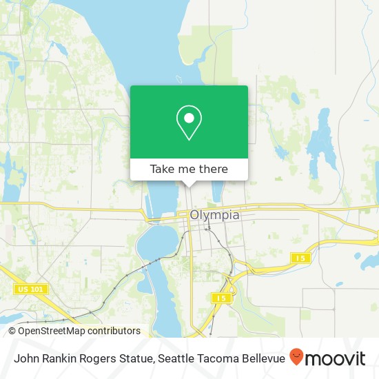 Mapa de John Rankin Rogers Statue