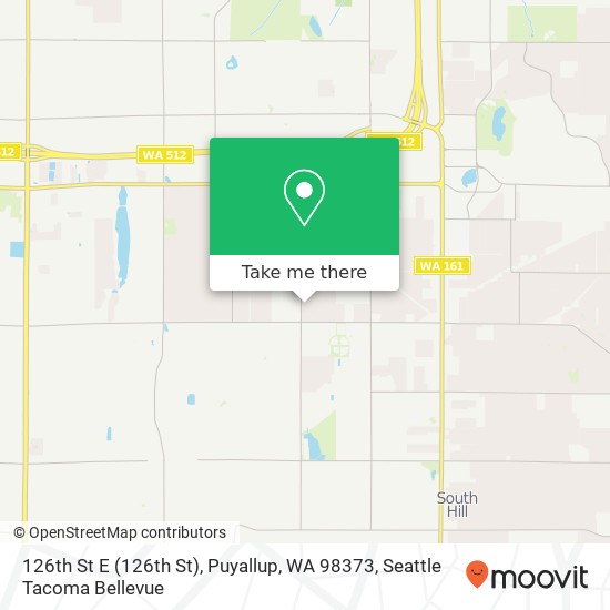 126th St E (126th St), Puyallup, WA 98373 map