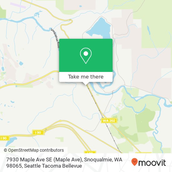 Mapa de 7930 Maple Ave SE (Maple Ave), Snoqualmie, WA 98065
