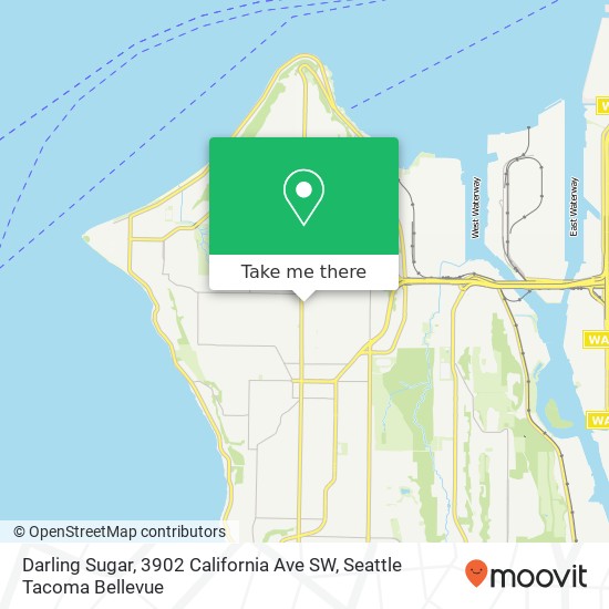 Mapa de Darling Sugar, 3902 California Ave SW