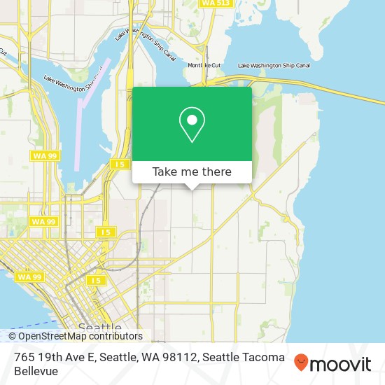 Mapa de 765 19th Ave E, Seattle, WA 98112