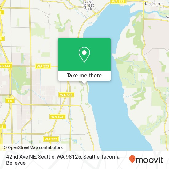 Mapa de 42nd Ave NE, Seattle, WA 98125