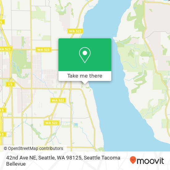 Mapa de 42nd Ave NE, Seattle, WA 98125