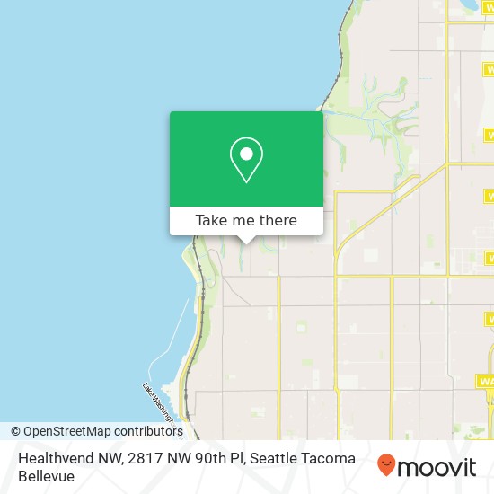 Healthvend NW, 2817 NW 90th Pl map