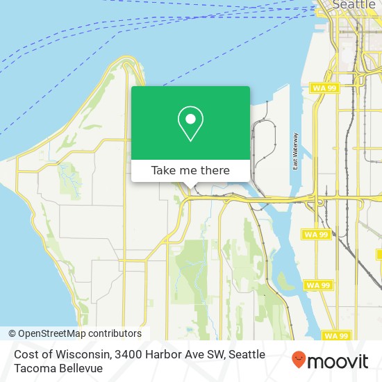Cost of Wisconsin, 3400 Harbor Ave SW map