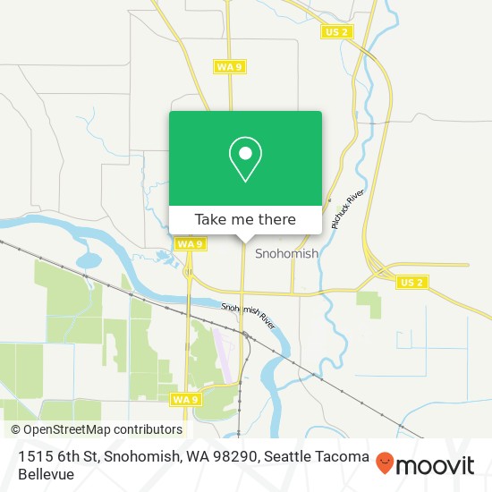 Mapa de 1515 6th St, Snohomish, WA 98290