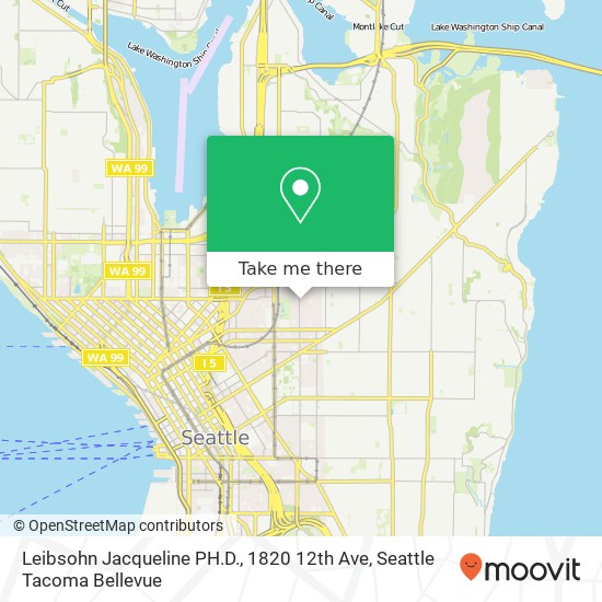 Leibsohn Jacqueline PH.D., 1820 12th Ave map