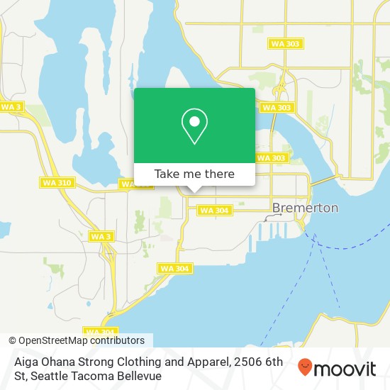 Aiga Ohana Strong Clothing and Apparel, 2506 6th St map