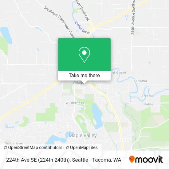 224th Ave SE (224th 240th) map