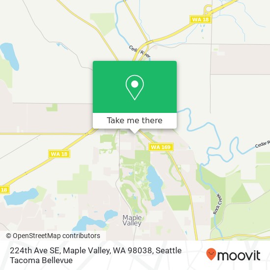 224th Ave SE, Maple Valley, WA 98038 map