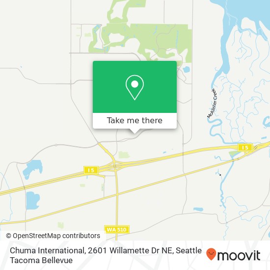 Mapa de Chuma International, 2601 Willamette Dr NE