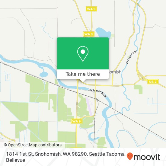 1814 1st St, Snohomish, WA 98290 map