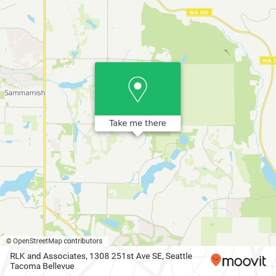 Mapa de RLK and Associates, 1308 251st Ave SE