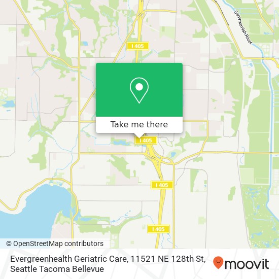 Evergreenhealth Geriatric Care, 11521 NE 128th St map