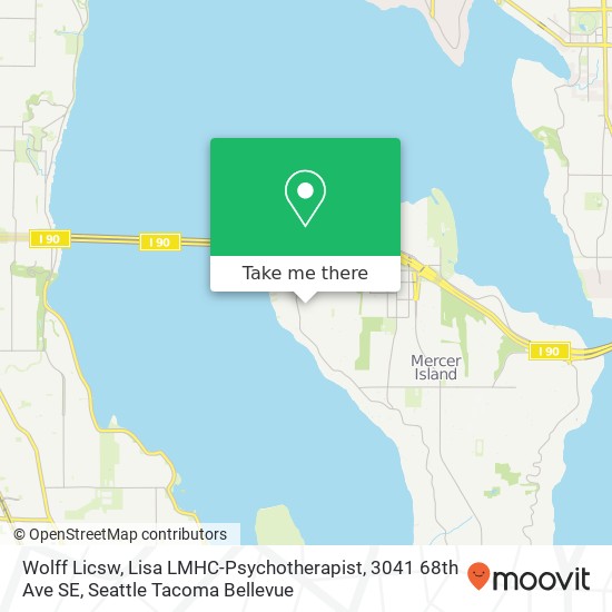 Mapa de Wolff Licsw, Lisa LMHC-Psychotherapist, 3041 68th Ave SE