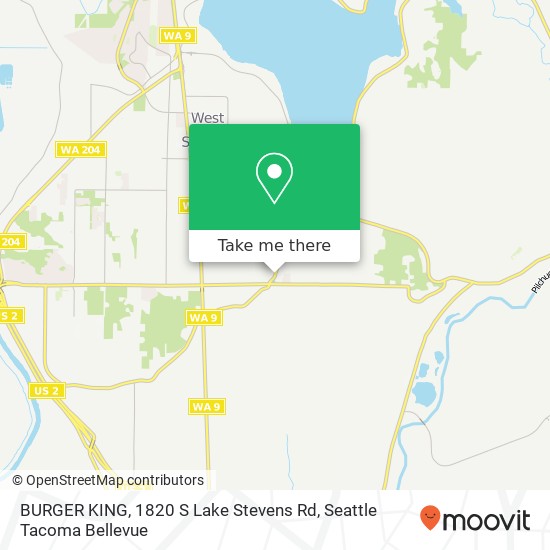 BURGER KING, 1820 S Lake Stevens Rd map