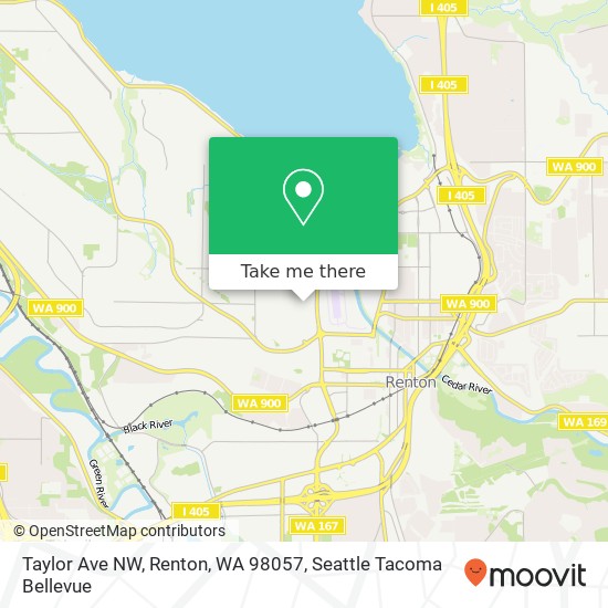 Taylor Ave NW, Renton, WA 98057 map