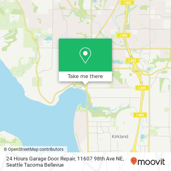 Mapa de 24 Hours Garage Door Repair, 11607 98th Ave NE