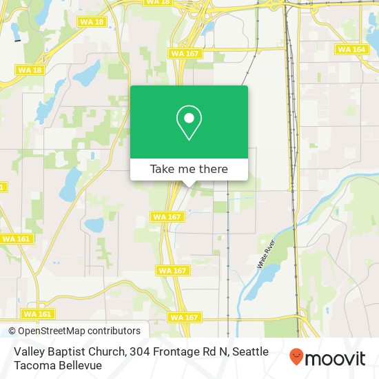 Mapa de Valley Baptist Church, 304 Frontage Rd N
