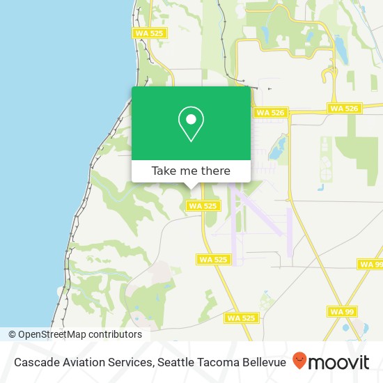 Cascade Aviation Services map